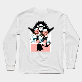 Marines with bell and pirate hat Long Sleeve T-Shirt